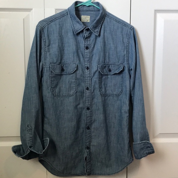 J. Crew Other - J. Crew authentic workwear chambray shirt small